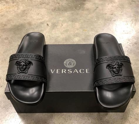 versace designer flip flops|versace slides on sale.